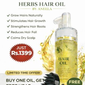 EID Deal Aneela’s Herbal Hair Grow Oil – Natural Hair Growth & Anti-Hair Fall Formula